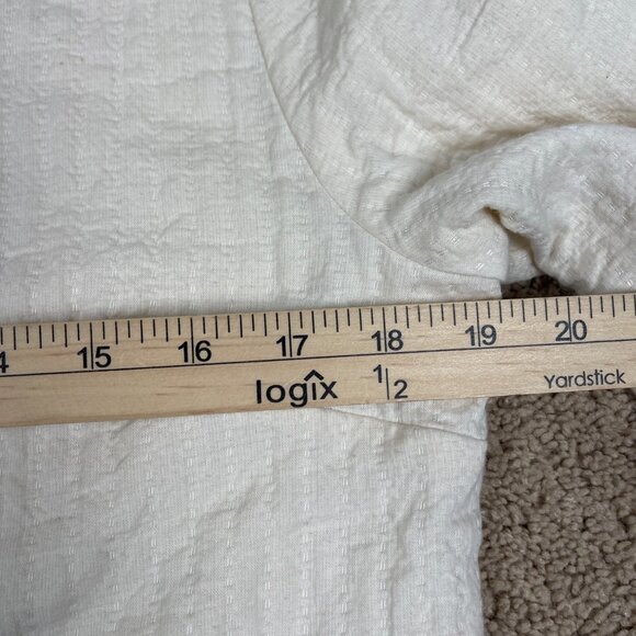 Itbit Jacket Womens L Beige Muslin Natural Fiber Bohemian Artsy Hippie Blazer - Picture 7 of 9